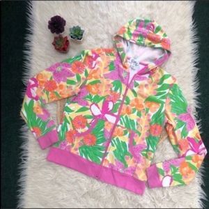 Lilly Pulitzer Floral Hooded Sweatshirt